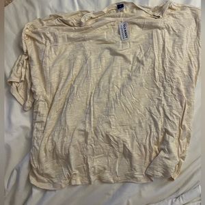 New with tags Old Navy white boat neck top XL